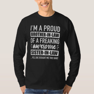 T-shirt Fier beau-frère de belle-soeur