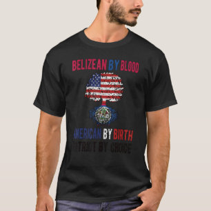 T-shirt Fier Bélizien Drapeau Américain Belize Usa