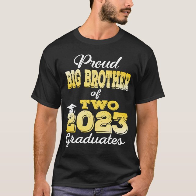 T-shirt Fier Big Brother de deux 2023 Graduate Class 2023 (Devant)