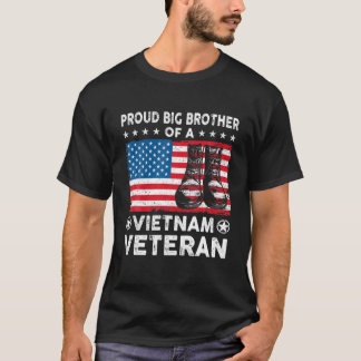 T-shirt Fier Big Brother Du Vietnam Vétérinaire États-Unis