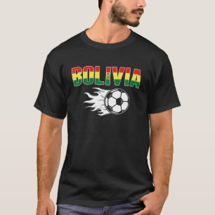 T-shirt Fier Bolivie Fans de football Jersey - Footba boli