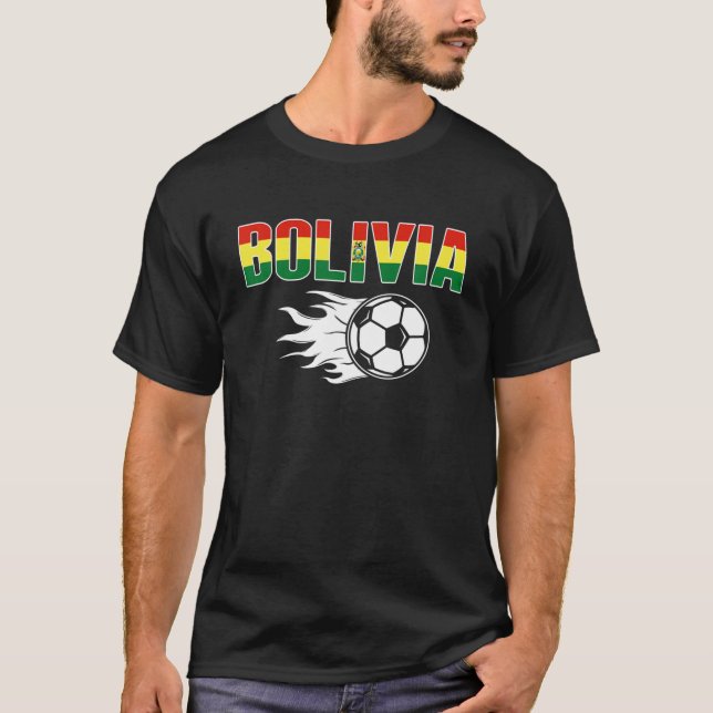 T-shirt Fier Bolivie Fans de football Jersey - Footba boli (Devant)