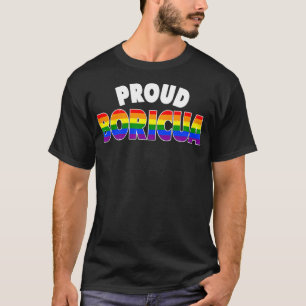 T-shirt Fier Boricua Gay pride LGBT Rainbow Puerto Rican