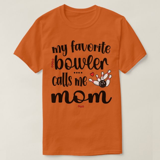 T-shirt Fier Bowling Maman Bowler Mama D'Un Joueur De Bowl (Design devant)
