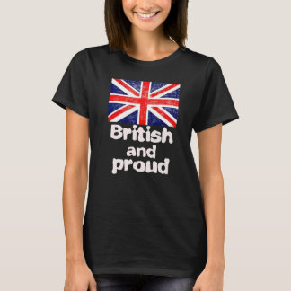 T-shirt Fier Britannique Patriotique Homme Femmes et Enfan