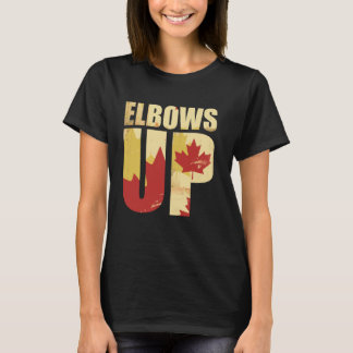 T-shirt Fier Canadien Fort Canada Coudes En L'air Canada E