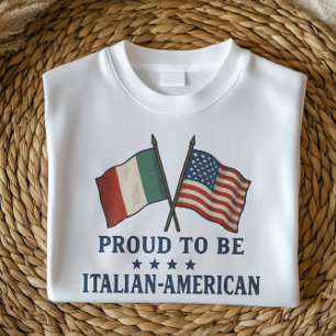 T-shirt Fier Chemise Italienne Américaine   Conception des
