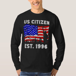 T-shirt Fier Citoyen Américain Est Depuis 1996 Pour New Am