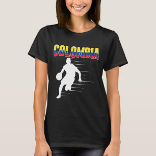 T-shirt Fier Colombia Sketll Fans Jersey Colombien Drapeau