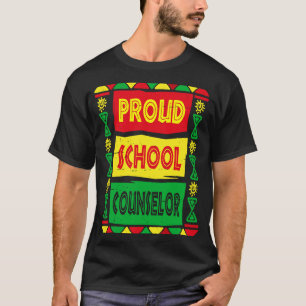 T-shirt Fier conseiller scolaire Afrique Pride Histoire no