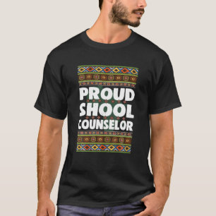 T-shirt Fier conseiller scolaire Cadeau American African G
