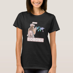T-shirt Fier Corona Girl Cool fille de Corona City