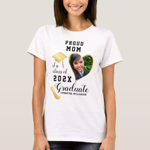 T-shirt Fier cours de maman de 2025 licence de photo perso