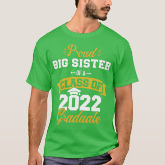 T-shirt Fier cours de soeur de 2022 diplômé senior