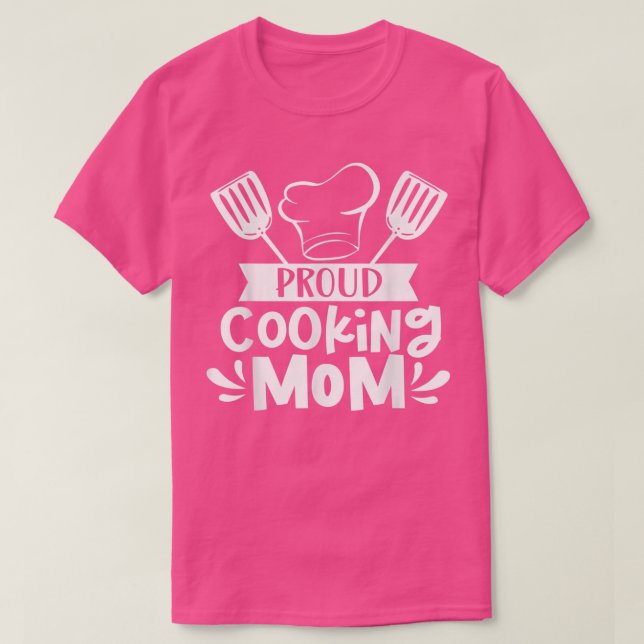 T-shirt Fier Cuisine Maman Mère Cuisiner maman Maman Mère  (Design devant)