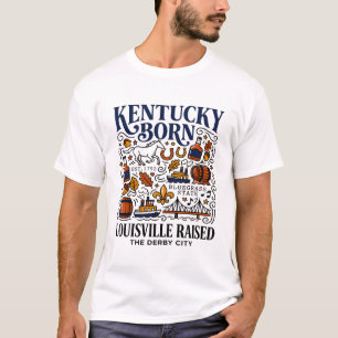 T-shirt Fier de Bluegrass, Né dans le Kentucky et Élevé à