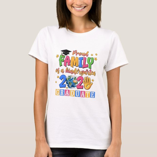 T-shirt Fier de la classe de diplômés de famille de 2025 (Devant)