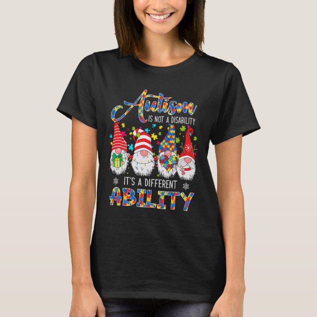 T-shirt Fier de l'autisme C'est une capacité différente Tr (Devant)