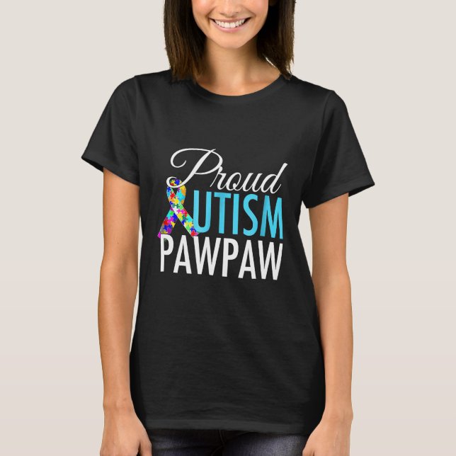 T-shirt Fier de l'autisme-papa Autisme (Devant)