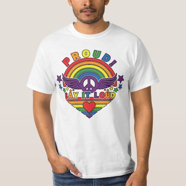 T-shirt Fier de le dire fort (Devant)