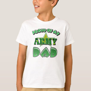 T-shirt Fier de mon papa d'armée