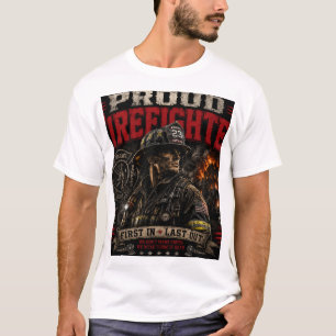 T-shirt Fier de Pompiers – Cadeau pour Pompiers