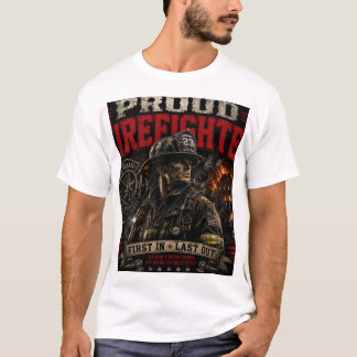 T-shirt Fier de Pompiers – Cadeau pour Pompiers
