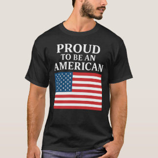 T-shirt Fier d'être Américain