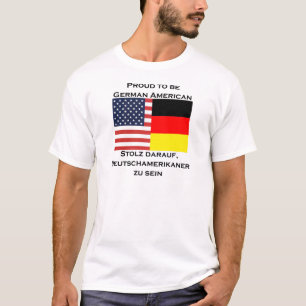 T-shirt Fier d'être Américain allemand