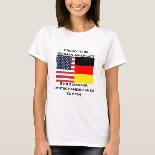 T-shirt Fier d'être Américain allemand