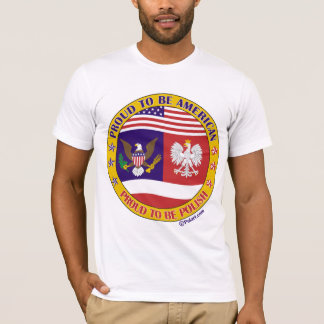 T-shirt Fier d'être Américain polonais