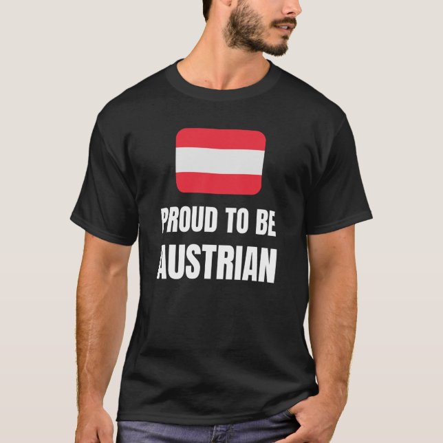 T-shirt Fier d'être autrichien (Devant)