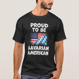 T-shirt Fier d'être Bavarois Américain USA Patrimoine Alle