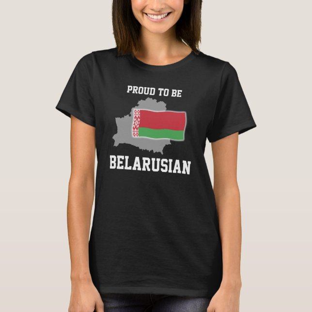 T-shirt Fier d'être Biélorusse (Devant)