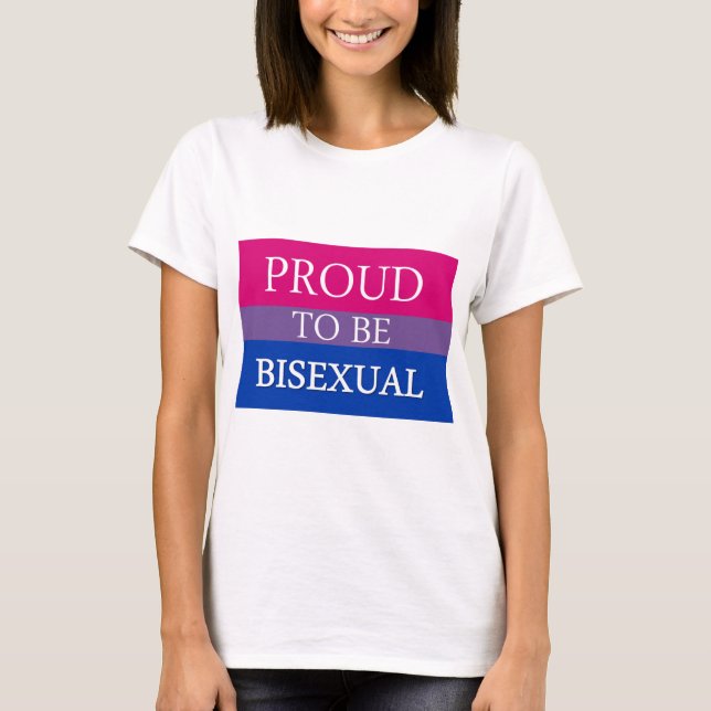 T-shirt Fier d'être bisexuel (Devant)