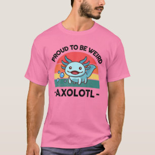 T-shirt Fier D'Être Bizarre Axolotl Enfants Filles Salaman