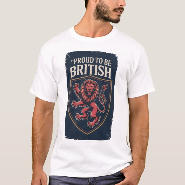 T-shirt Fier d'être Britannique (Devant)