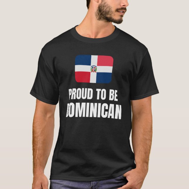 T-shirt Fier d'être dominicain (Devant)
