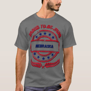 T-shirt Fier D'Être Du Nebraska