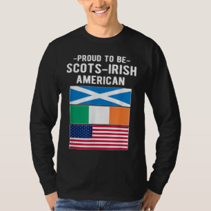 T-shirt Fier D'Être Écossais-Irlandais-Américain