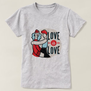 T-shirt Fier d'être gay L'amour lesbien est l'amour