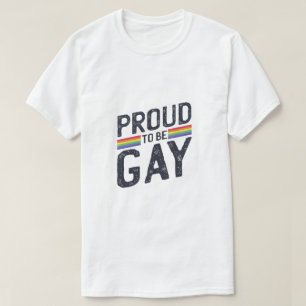 T-shirt Fier D'Être Gay Rainbow Pride Day