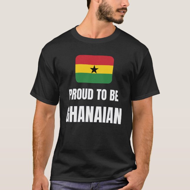 T-shirt Fier d'être ghanéen (Devant)