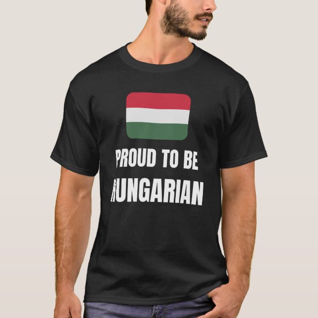 T-shirt Fier d'être hongrois (Devant)