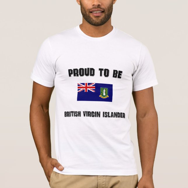 T-shirt Fier d'être INSULAIRE BRITANNIQUE de VIERGE (Devant)