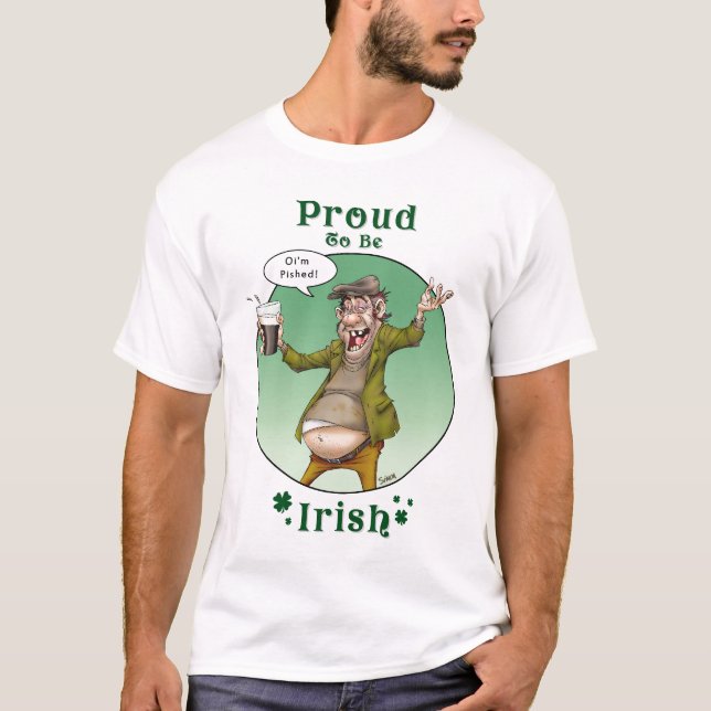 T-shirt Fier d'être irlandais (Devant)