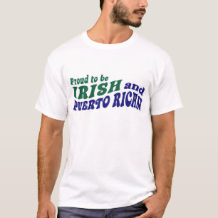 T-shirt Fier d'être irlandais et portoricain