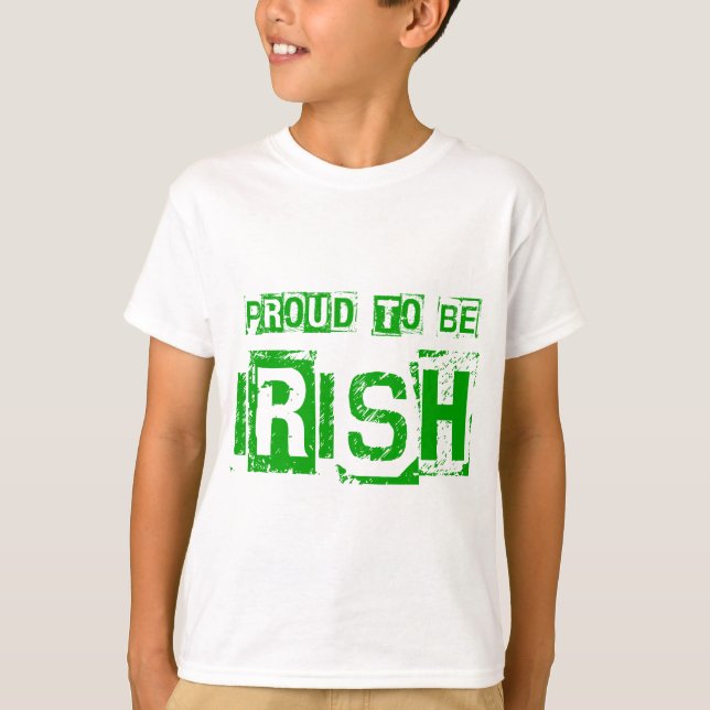 T-shirt Fier d'être irlandais St. Patrick cadeau de jour (Devant)