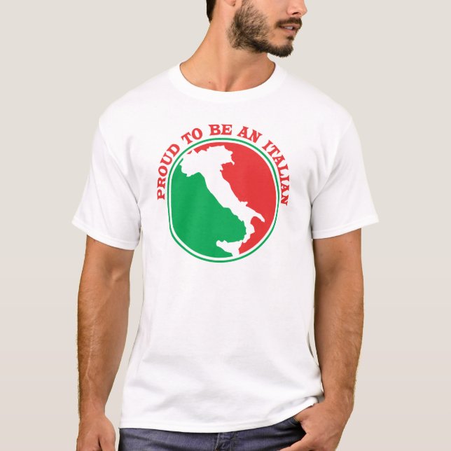 T-shirt Fier d'être italien (Devant)