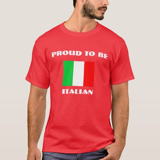 T-shirt Fier d'être, italien (Devant)